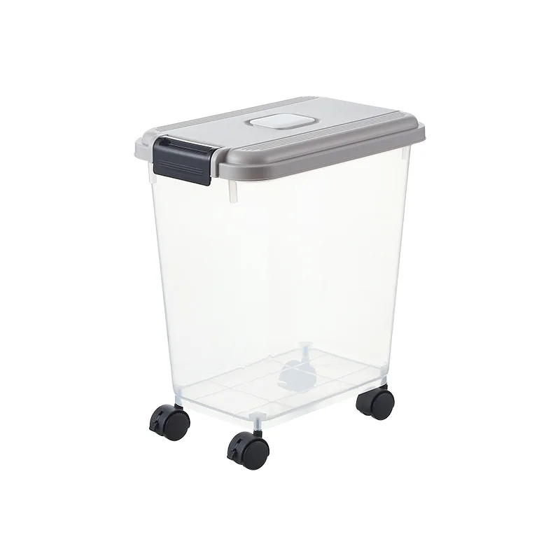 

PP + PE Plastic Material Sealed Bucket Pet Food Storage Bucket Large Capacity Insect-proof Moisture-proof Seal