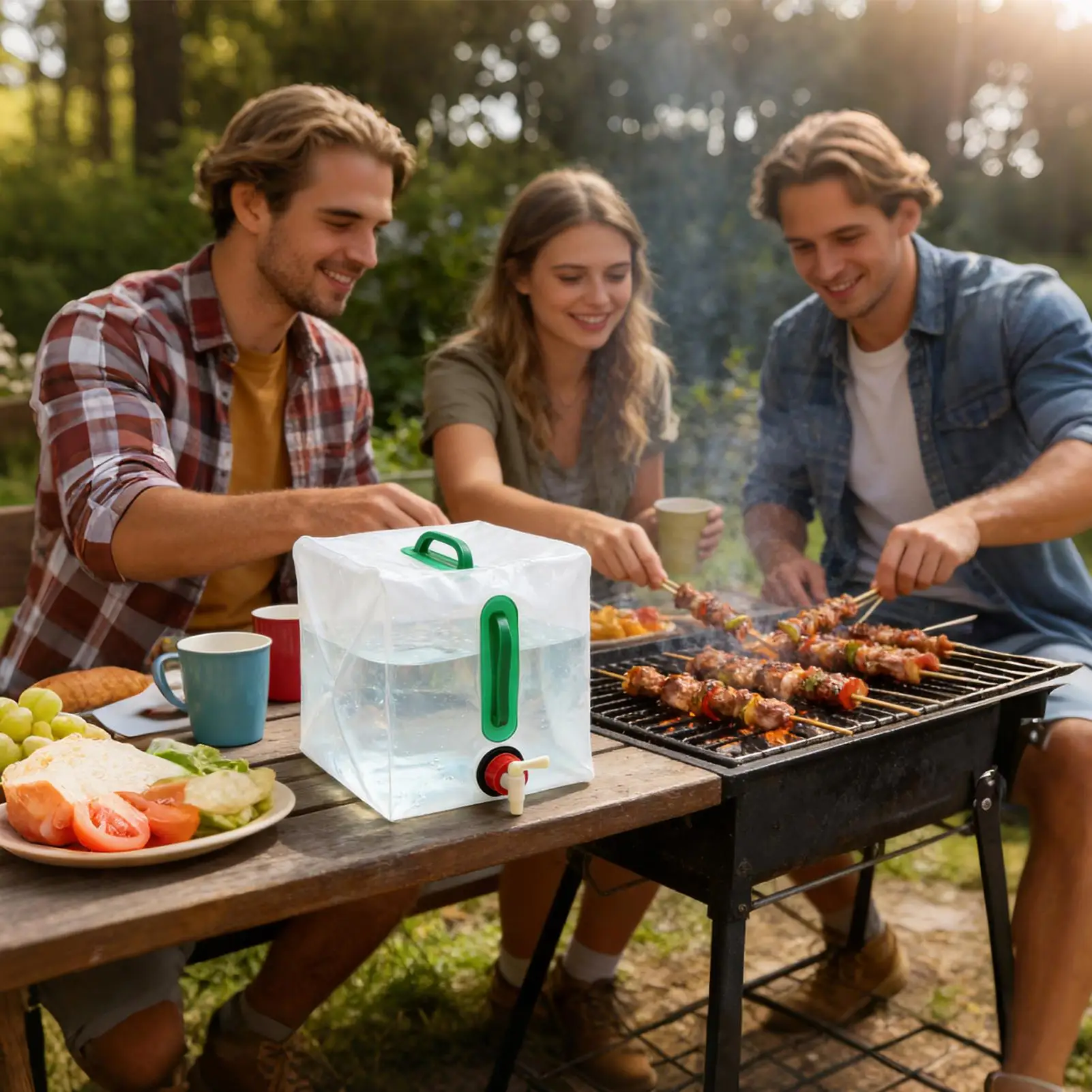 Potable Water Storage Containers 20L Foldable Leakproof Portable Bag With Spigot Food Grade Water Storage Containers For Camping - view 3