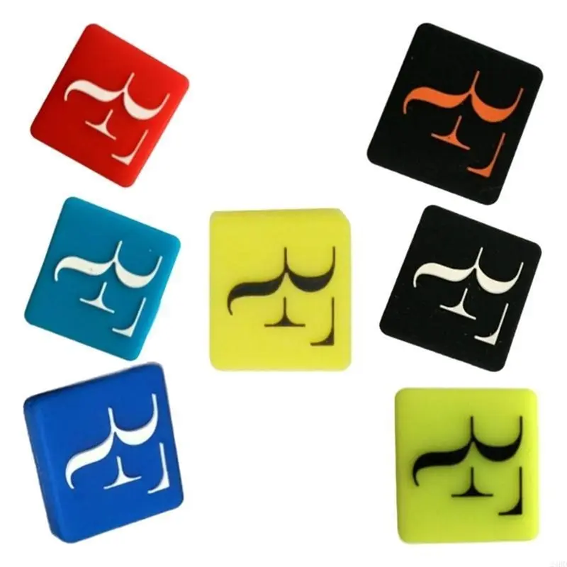 

HOTB72A Lovely Pattern Letter Tennis Racket Dampener Shock-Absorber For Comfortable And Wrist Protection
