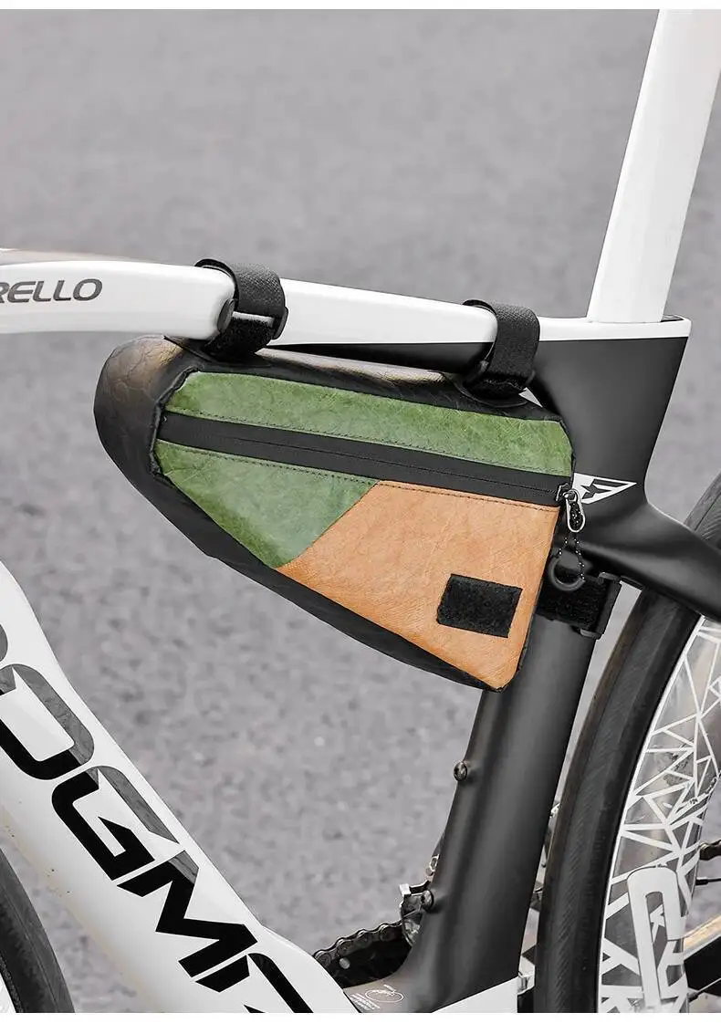 ESLNF Top Tube Triangle Rahmentasche, wasserdicht, großes Fassungsvermögen, langlebig, universell passend für Mountainbikes, einfach zu installieren – Detail 9