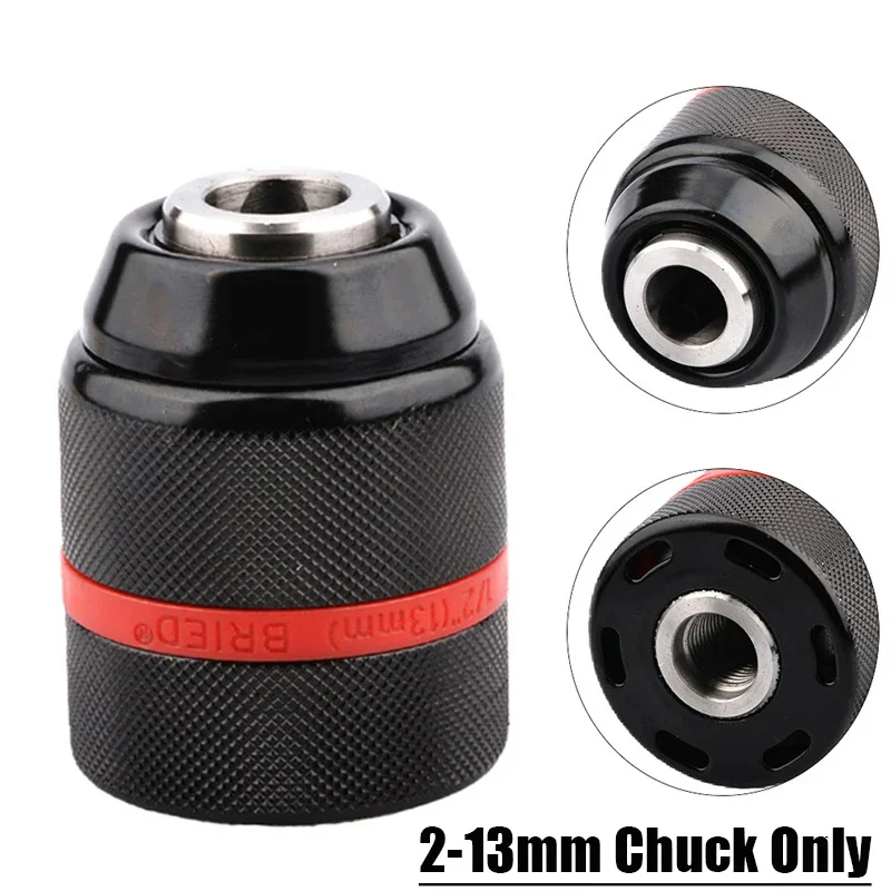 Imagem -04 - Heavy Duty Keyless Metal Drill Chuck Hex Shank Sds Soquete Quadrado Adaptador Feminino Hardware Tool 220unf 13 mm