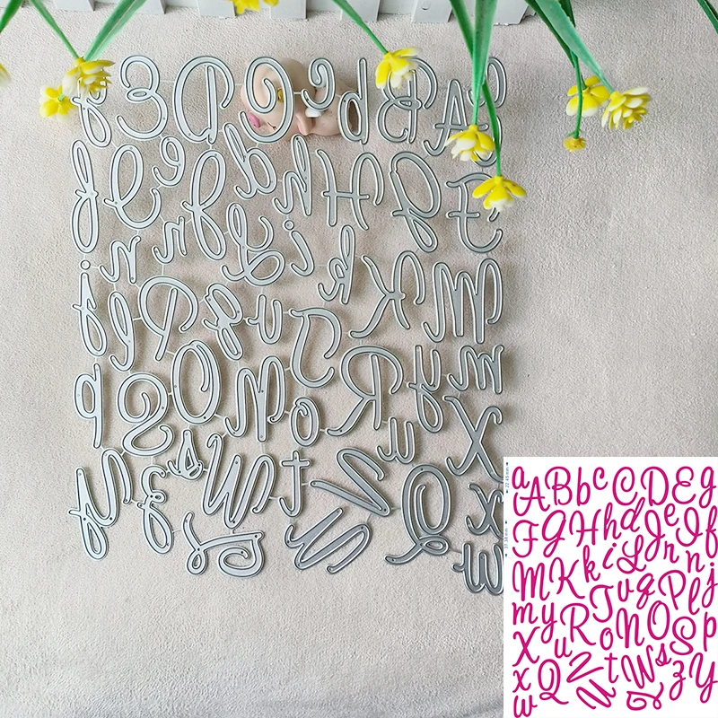 New Case of the alphabet metal cutting die mould scrapbook decoration embossed photo album decoration card making DIY handicraft