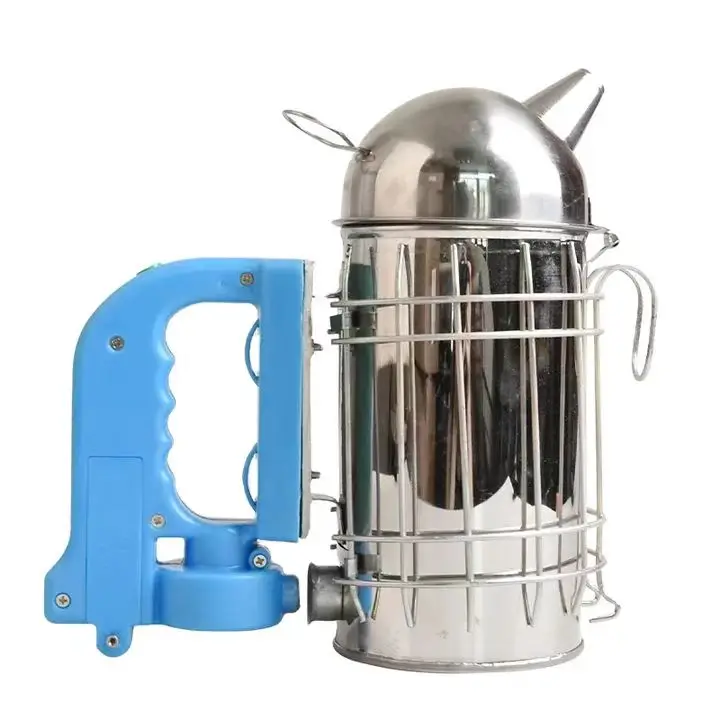 Benefitbee Stainless Steel Beekeeping Tool Electric Bee Smoker with Heat Shield protection view 5