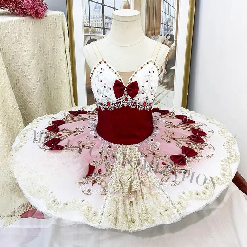 

2026 High-End New Cherry Carrot Variation Ballet Performance Competition TUTU Skirt for Adults and Children