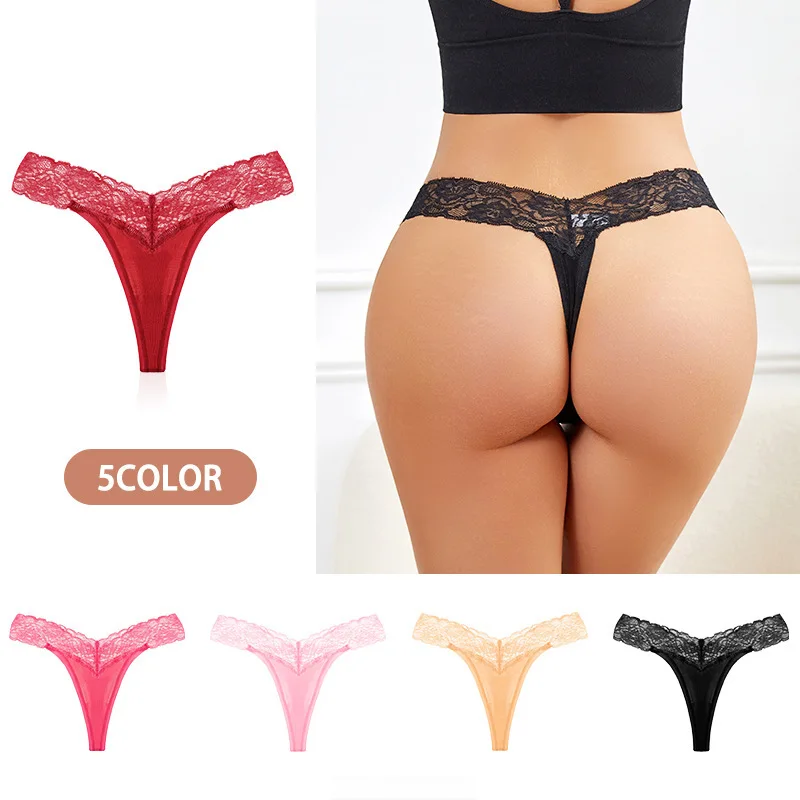 Women Sexy Thong Panties Cotton Lace Tangas Seamless Panties For Women G-string Soft  String Tangas Mujer Female Underwear Woman