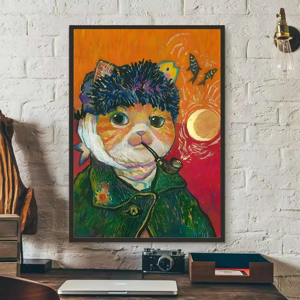 Van Gogh Second Creation Lustiges Poster für Zuhause, Wohnzimmer, Schlafzimmer, Bar, Flur, klebrige Wandkunst, Druck, ästhetische Dekoration – Detail 14