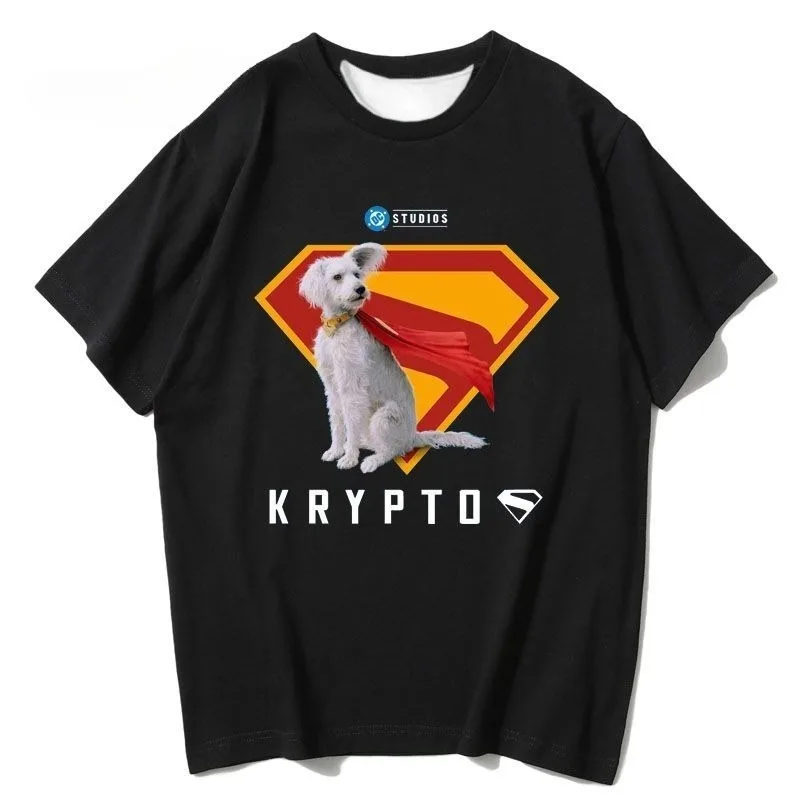 

Summer Short Sleeve DC Super British Movie Peripheral Heritage Heritage Legendary Krypton Dog quick dry T-Shirt Tops3Dprinted