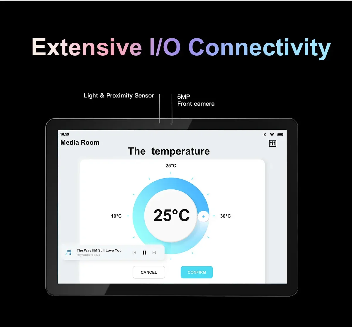 Panel táctil android personalizado de 10,5 pulgadas RK3566 wifi HD-MI POE RS485 montaje en pared tableta android hogar inteligente iot tablet pc