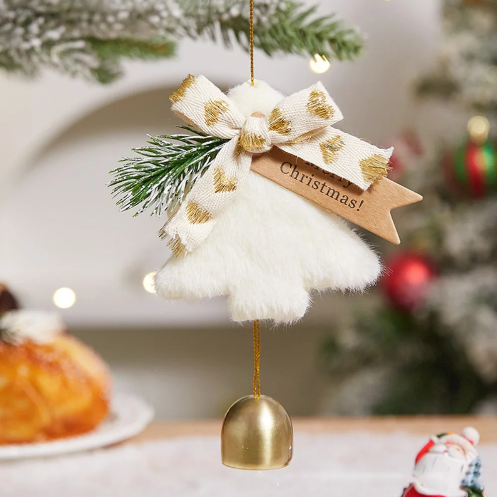 

1 шт., украшение для рождественской елки, Рождественский колокольчик, золотой металлический внутренний и уличный благословляющий колокольчик, подвеска, снежинка, красный бант для вечеринки