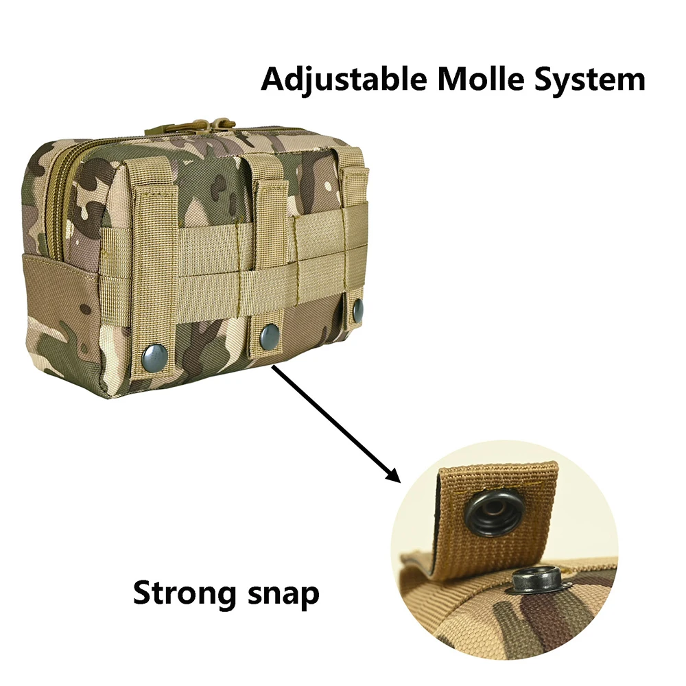 MOLLE Admin Pouch marsupio EDC Utility Pouch Outdoor Dump Drop Pouch borse mediche telefono Compact Hunting