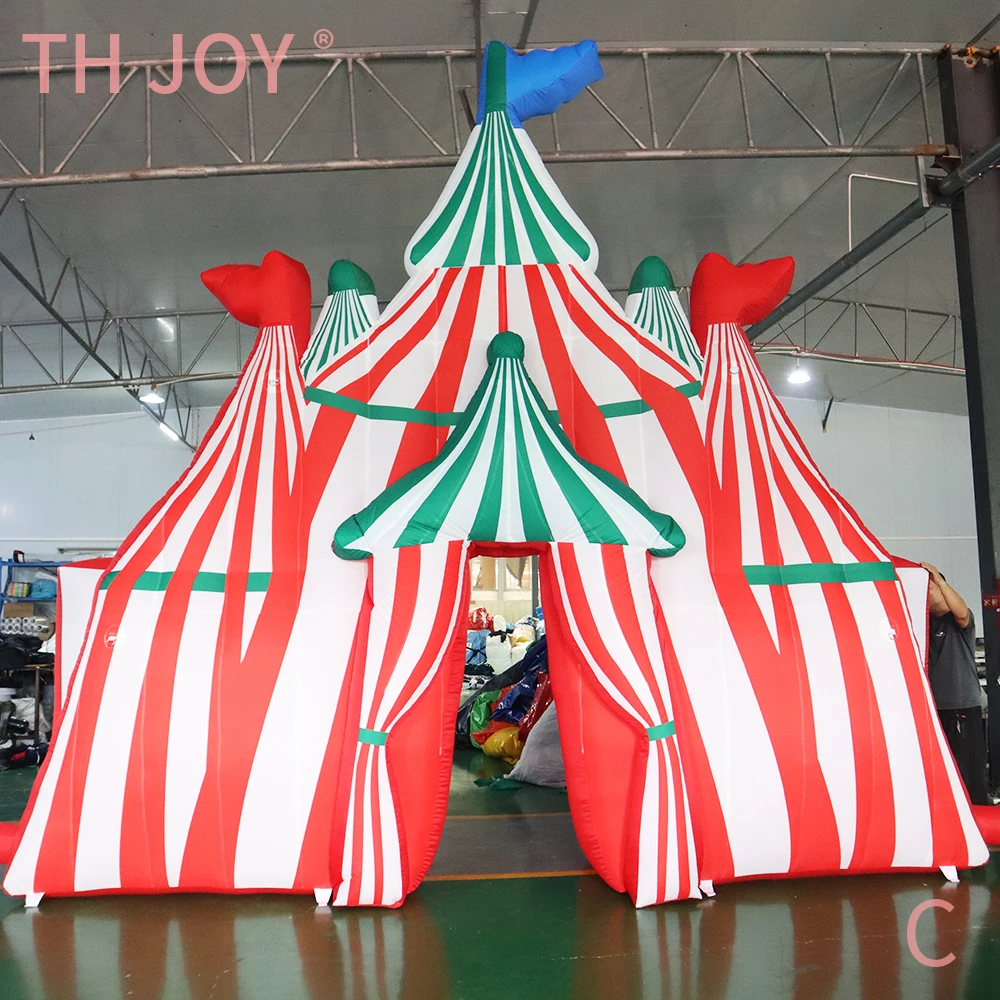Arche de cirque gonflable de carnaval, décoration extérieure, clown gonflable, porte de bienvenue pour fête