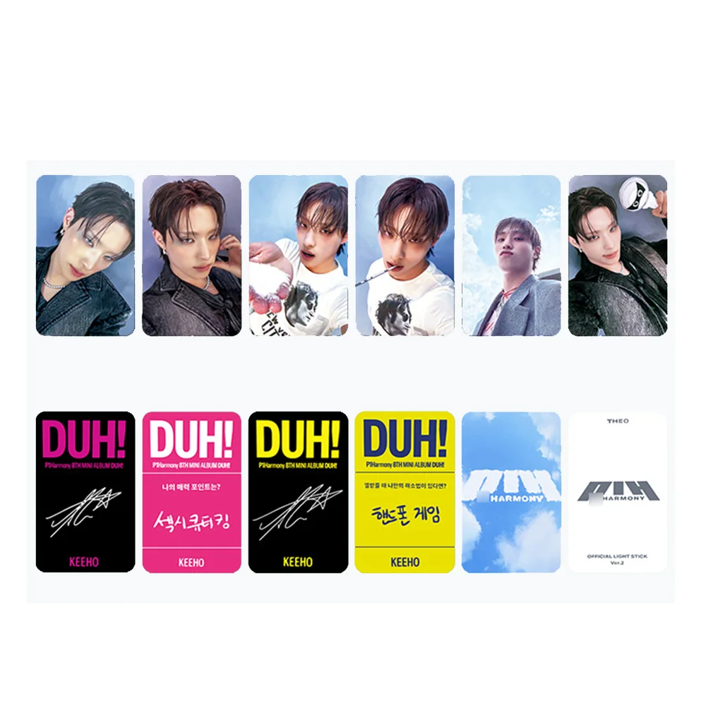 

Kpop P1Harmony Personal Photo Cards DUH! Album THEO KEEHO JIUNG INTAK Photocards SOUL JONG SEOB P1ece Fans Collection Gifts