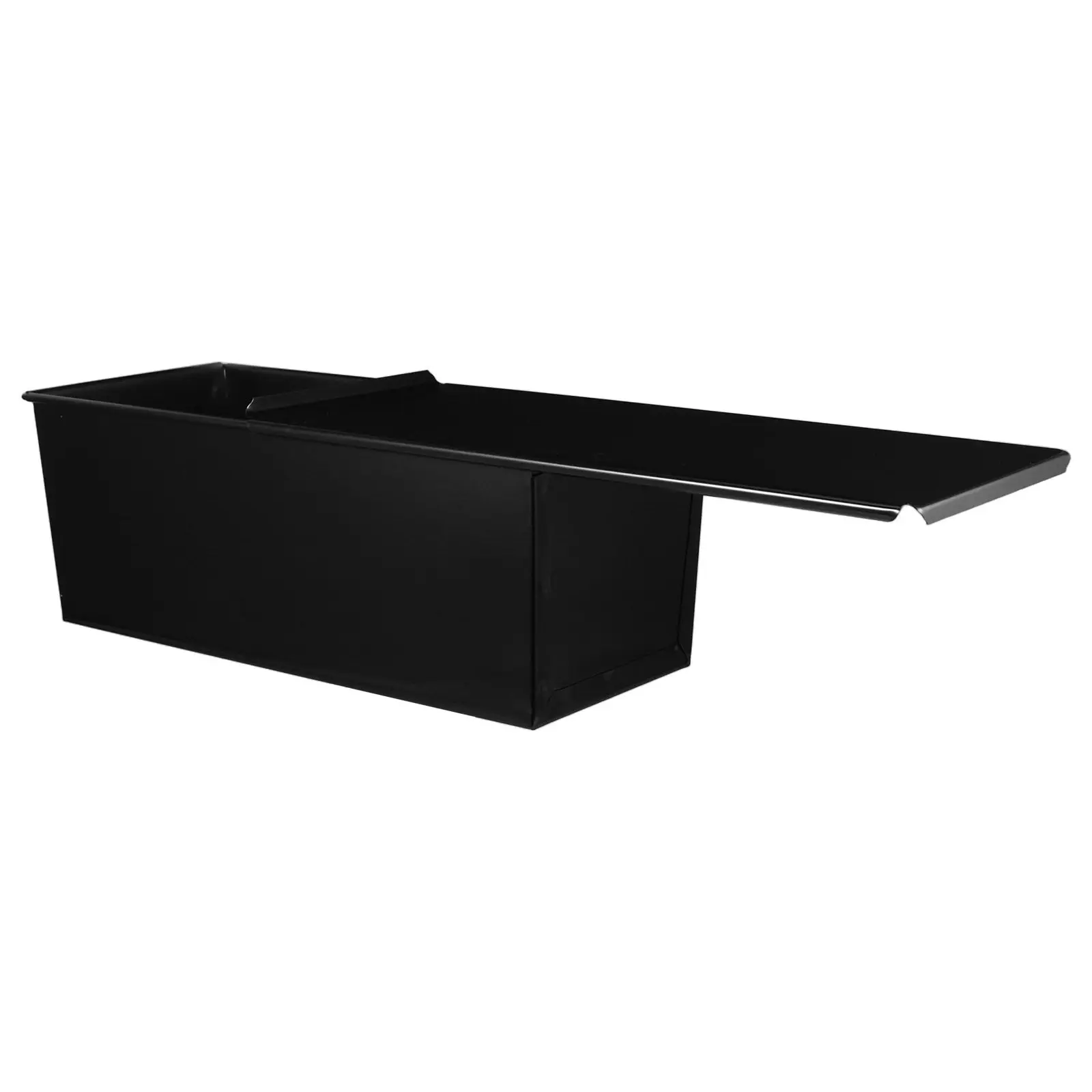 

1Pcs Black Stainless Steel Loaf Pan with Lid Non Stick Baking Tray for Toast Bread Sandwich Loaf Cake Oven Bakeware Kitchen