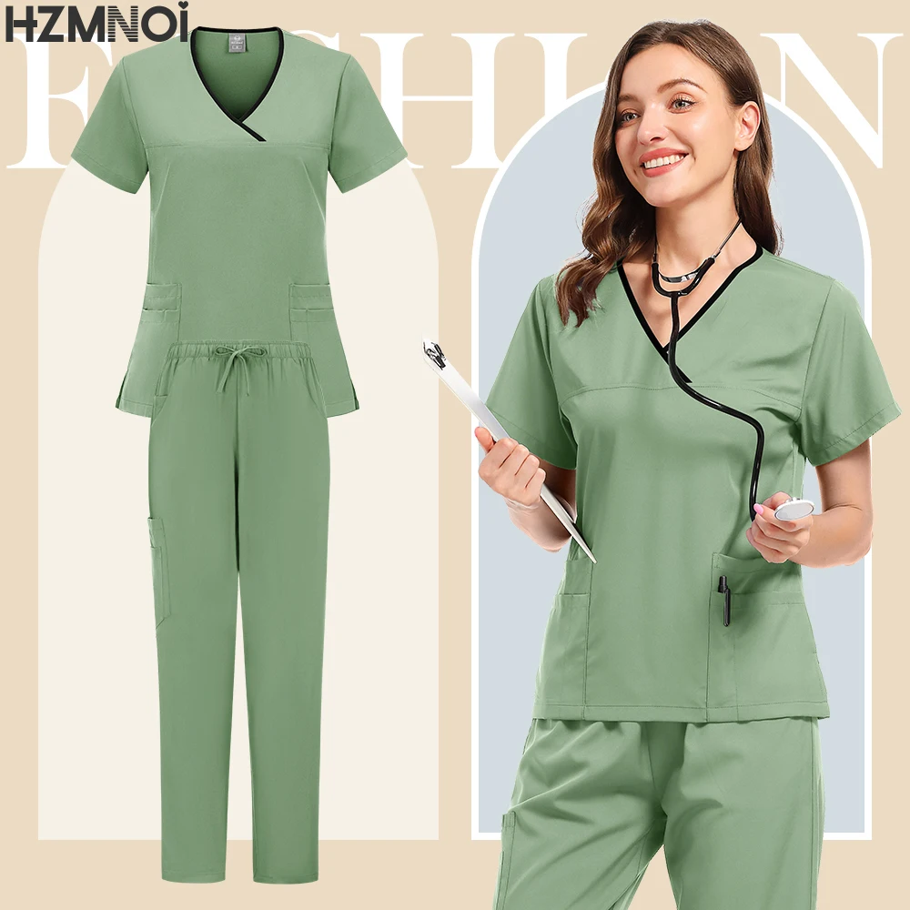 Nouvel hôpital pour animaux de compagnie clinique dentaire et salle d'opération ensemble uniforme de travail médical élégant pour les médecins et les infirmières dans le Salon de beauté