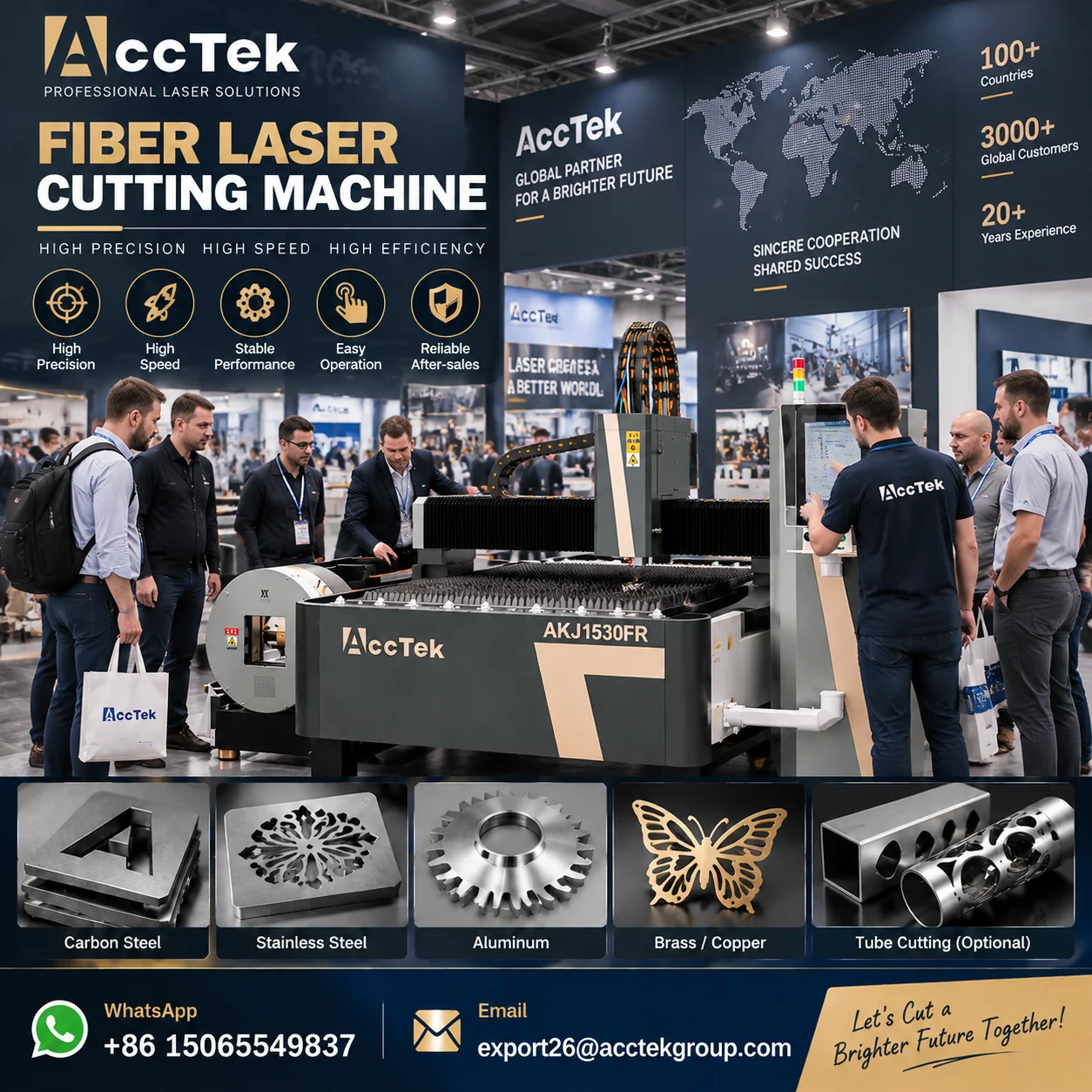 1000W-3000W Fiber Laser Cutting Machine, Industrial High Power CNC Laser Cutter for Metal Sheet Precision Cutting