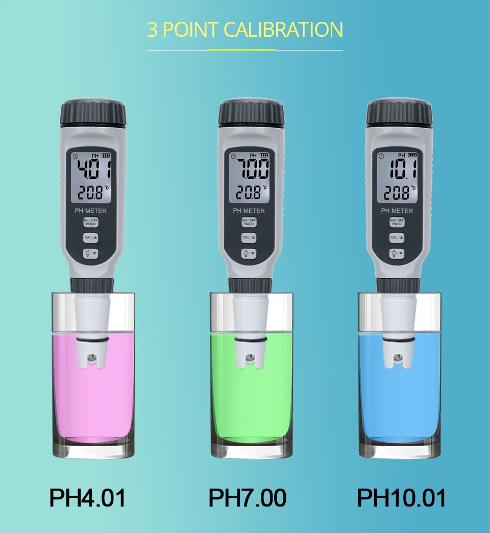 Professionelles PH-Messgerät Stifttyp Wasserqualitätstester Acidometer für Aquarium Säuremessgerät Wasser-Messgerät PH-Säuremesser – Detail 6