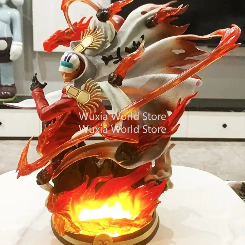 36 センチメートルサカズキフィギュアワンピースアニメ周囲フィギュアライトアップコレクションデスクトップ装飾装飾子供のための最高の贈り物