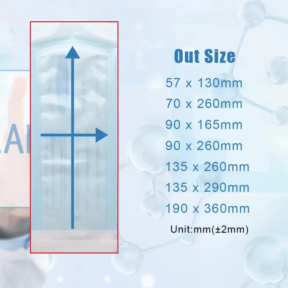200/100/50PCS Self-Sealing Sterilization Pouch Bags 7 Sizes Disposable Dental Storage Bags Nail Art Tool Tattoo Accessories
