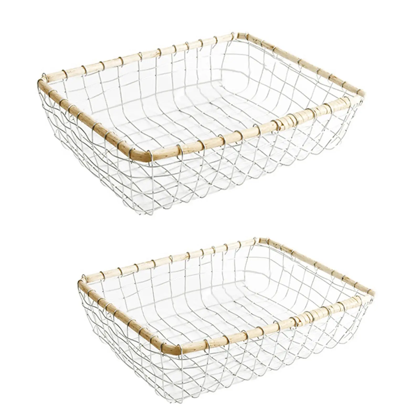 Snack Storage Holder Wire Woven Basket Tableware Kitchen Decoration Vegetable Bowl Iron Serving Basket Creative Egg Container