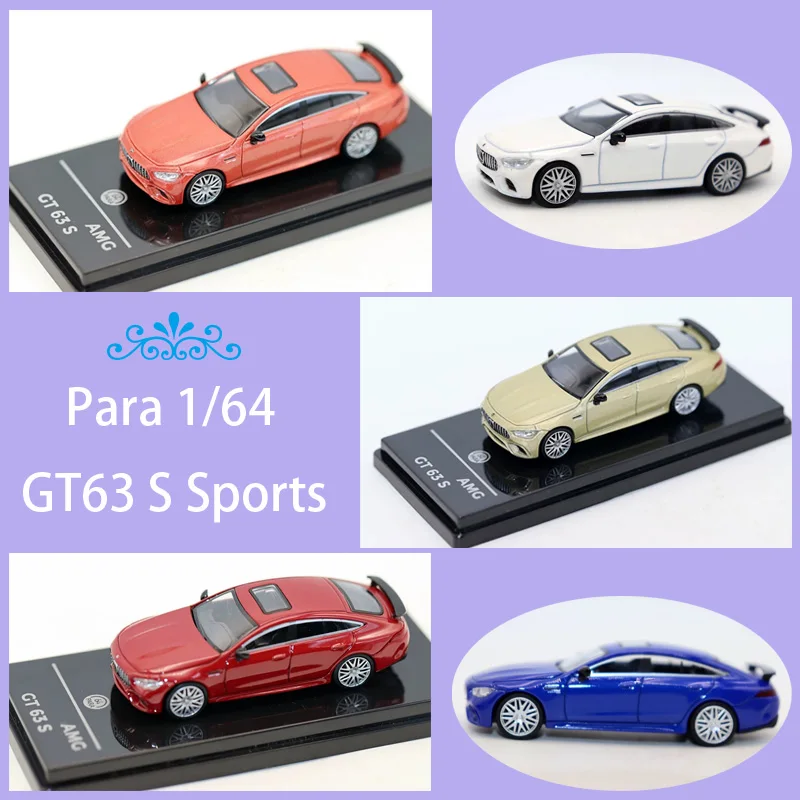 

Para 1/64 Scale GT63 S Sports Alloy Car Model Static Collection Decorated Holiday Gifts Toys Souvenir Gift