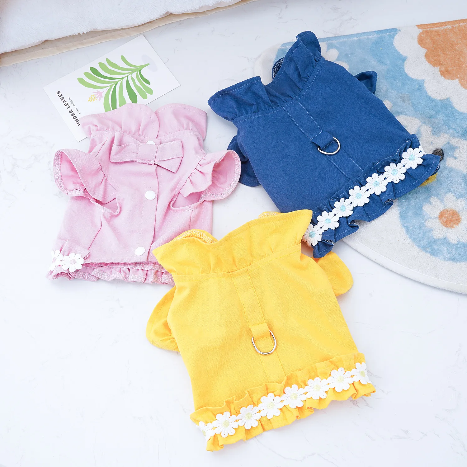 Spring Summer Puppy Clothes Teddy Small Dogs Cats Clothing Pet Supplies