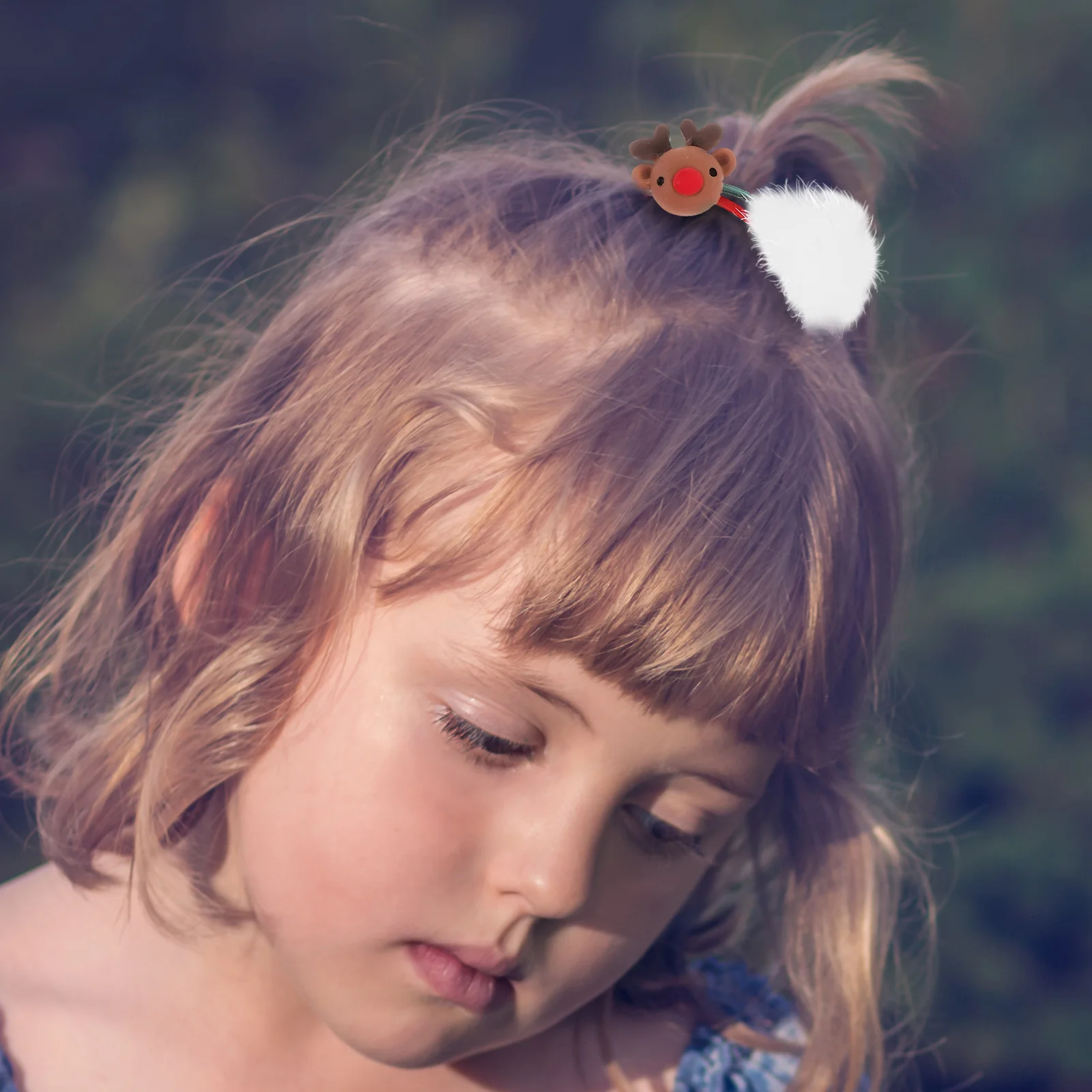 

Christmas Tree Head Rope Cute Children's Hair Ties Kids Accessories for Girls Little Elastic Ponytail Holders Decorative