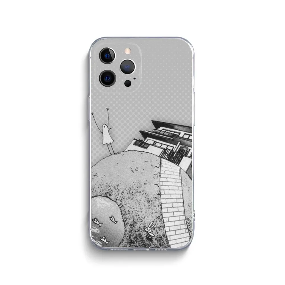 Goodnight Punpun Phone Case For iPhone 16,15,14,13,12,11 Plus,Pro,Max,XR,XS,X,7,8 Plus,Mini Transparent Silicone Soft