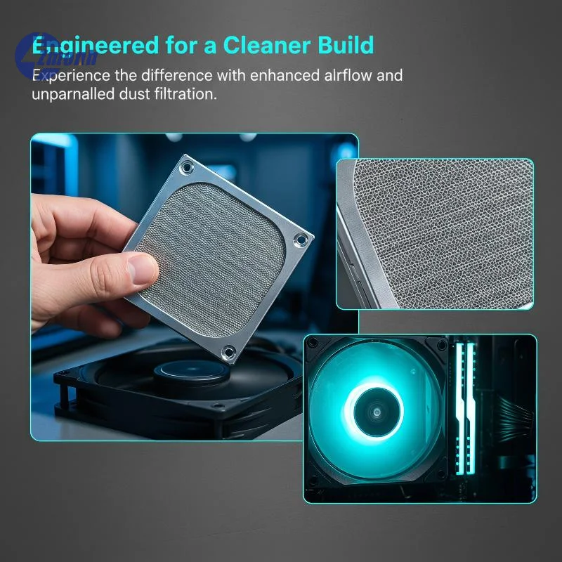 New！60mm 80mm 90mm 120mm PC Chassis Cooling Fan Dust Filter Magnet Dustproof Mesh Cover Computer Chassis Net Guard With Hole