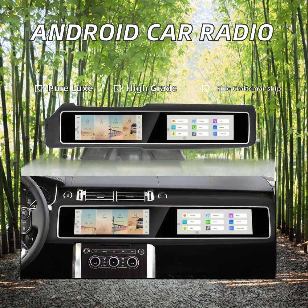 راديو سيارة أندرويد بشاشة مزدوجة 12.3 بوصة لسيارة رينج روفر سبورت L494 Vogue L405 2013 2017 مشغل فيديو الوسائط المتعددة والملاحة Carplay #4