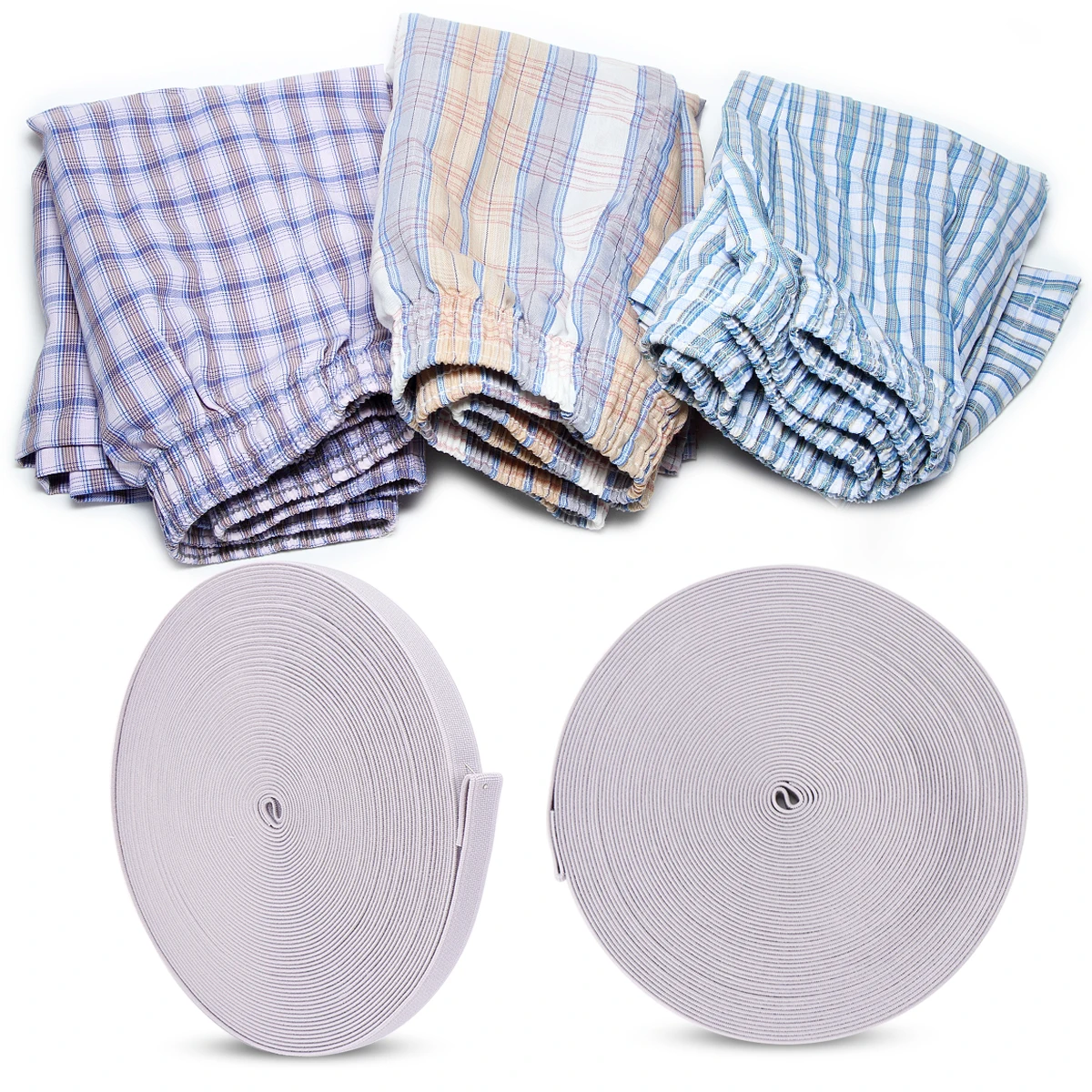 

1 Roll 1.5cm Width 16M Length Elastic Rope for Mask Making Material DIY Craft Projects Waterproof Stretchable Cord for Face