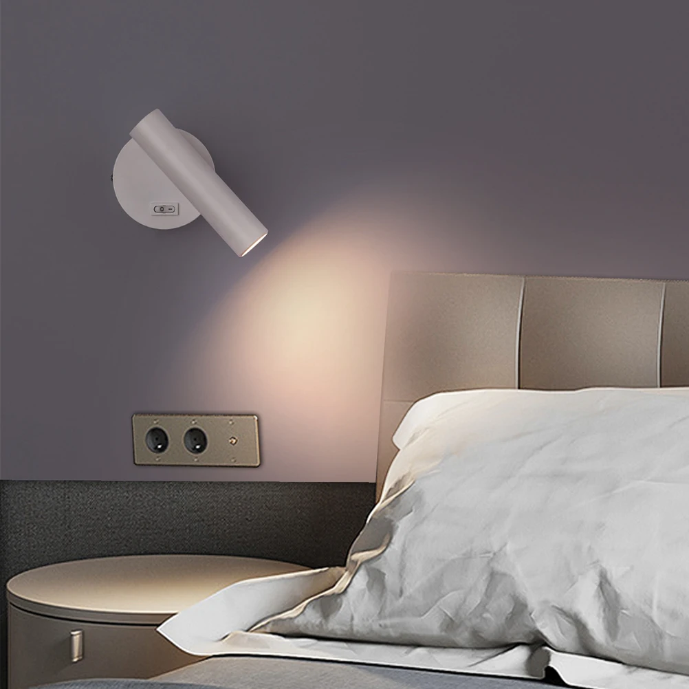 

1 Set Wall-Mounted Bedside Simple Wall Light Durable Bedroom Fill-In Lamp Creative Room Light Decorative Wall Lamp For Home