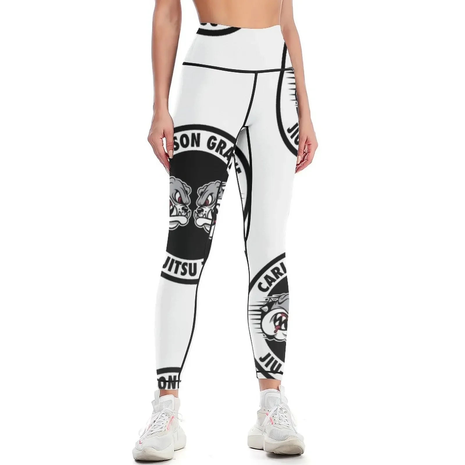 Carlson Gracie Jiu-Jitsu Team Leggings for fitness Women's high waist jogging pants Legging sport Womens Leggings