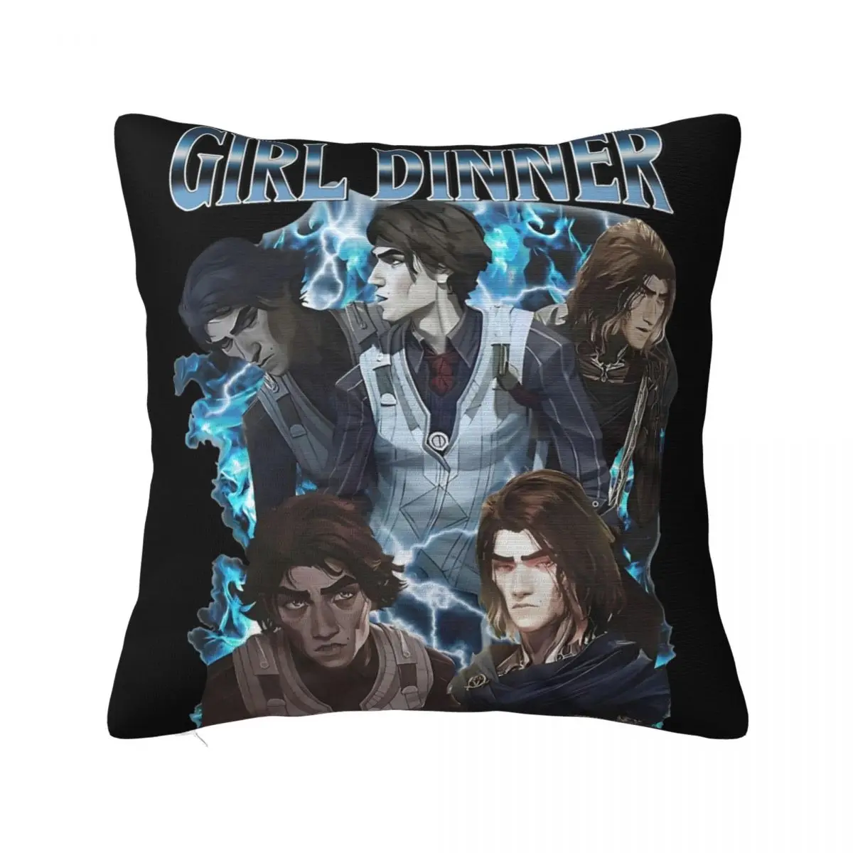 Girl Dinner Viktor Arcane Pillowcase Soft Cushion Cover Decorations Movie Game Throw Pillow Case Cover Home Drop Shipping