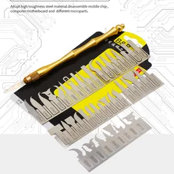 1ブレードセットで43 cpu nand icチップグルーリムーバーuntra薄型エッジスクラッパー電話A9 A10 A11 a12 A12マザーボードbga修理