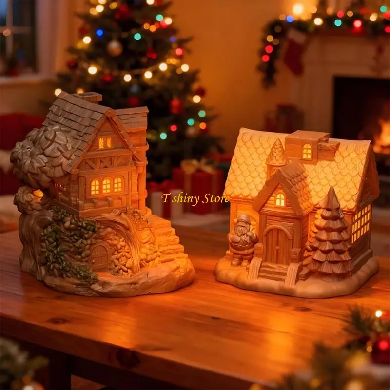 

N58F фестиваль снежный дом силиконовая форма для свечей термостойкая ручная работа форма для изготовления рождественских