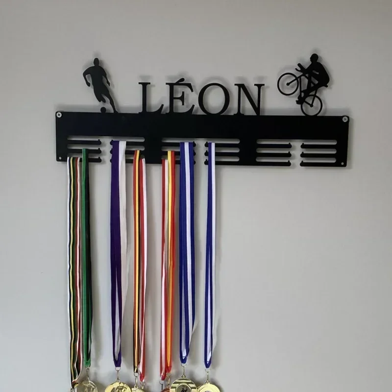 Custom Medal Holder Metal Medal Display Rack for Awards Runners Hanger Monogram Sports Race Medal Holder