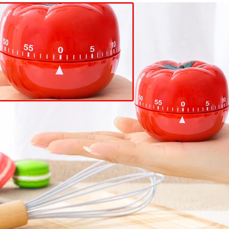 مؤقت الطماطم الإلكترونية المطبخ تذكير بومودورو الميكانيكية العد التنازلي إنذار المطبخ أداة الطبخ لعبة الموقت على مدار الساعة #4