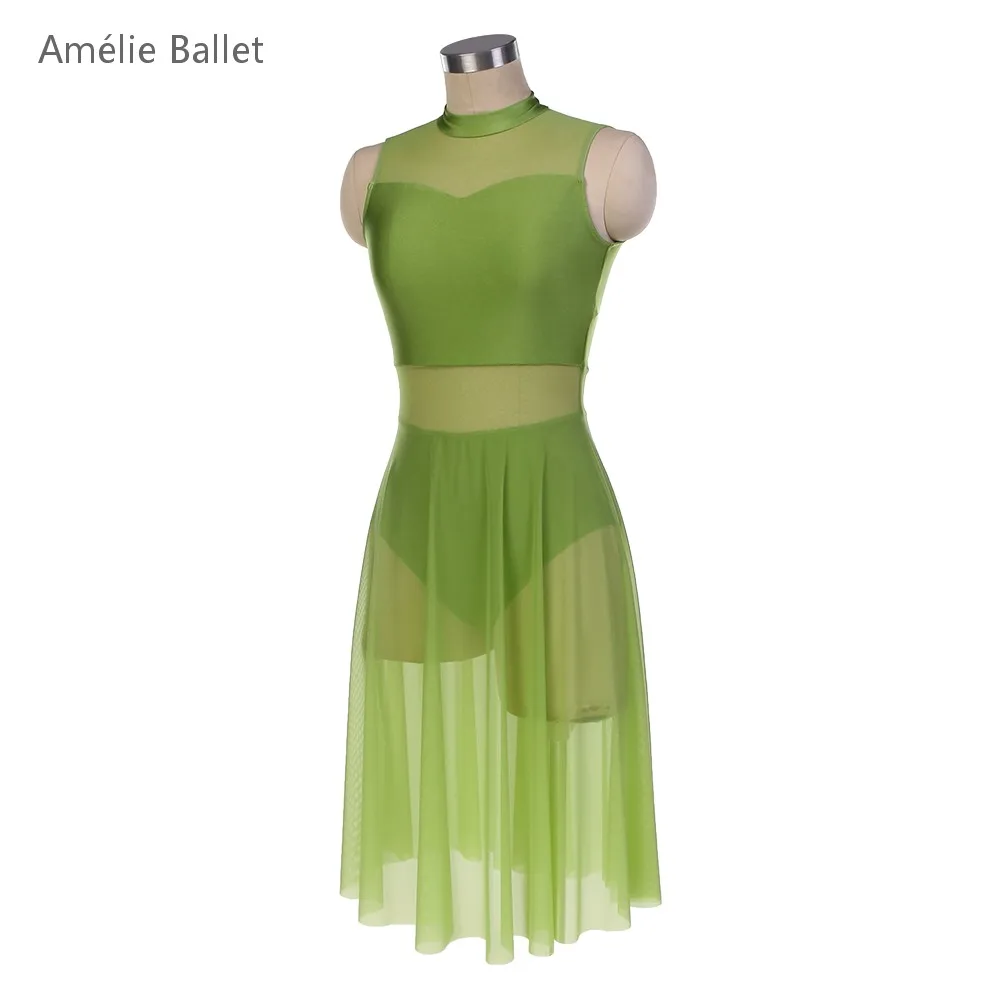 25135-new-ballet-costume-green-spandex-and-mesh-bodice-ballet-tutu-adult-girls-ballet-lyrical-contemporary-dance-costumes