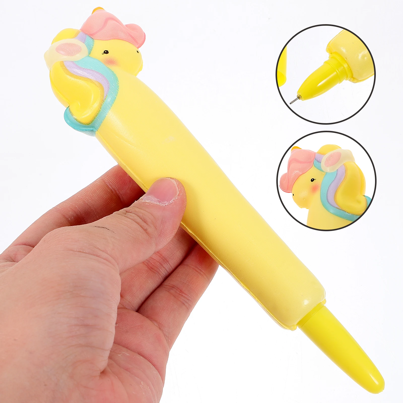 

10pcs Multi-Function Gel Plastic Stress Relief Adorable Student School Supplies Creative Fun Pens Writing Drawing Cards