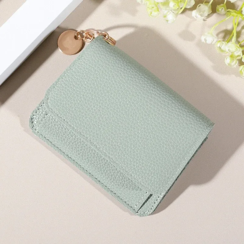 Cartera minimalista: tarjetero multitarjeta impermeable, liviano y con cierre a presión