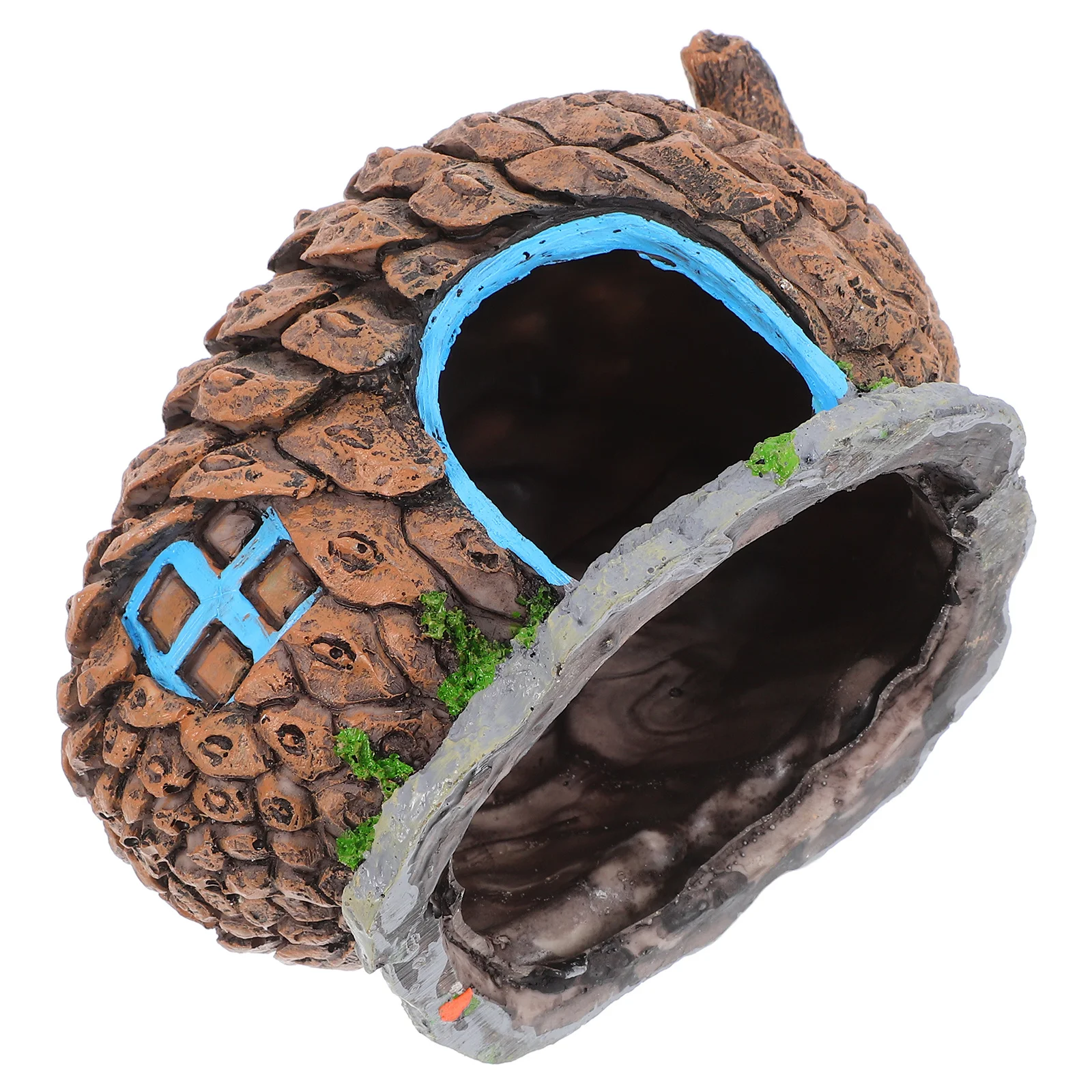 

Pinecone Shaped Fish Shrimp Shelter Resin Hide Natural Habitat Aquarium Decorations Easy Install Fish Hide