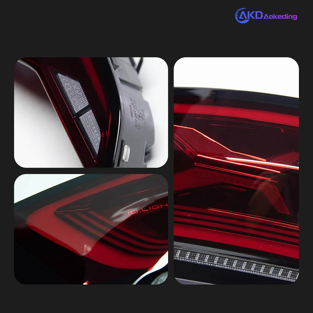 AKD Tuning Cars Tail Lights for VW Jetta Tail Light 2019-2022 MK7 LED Rear Lamp Golf MK7 Stop DRL Brake Dynamic Parking Lights