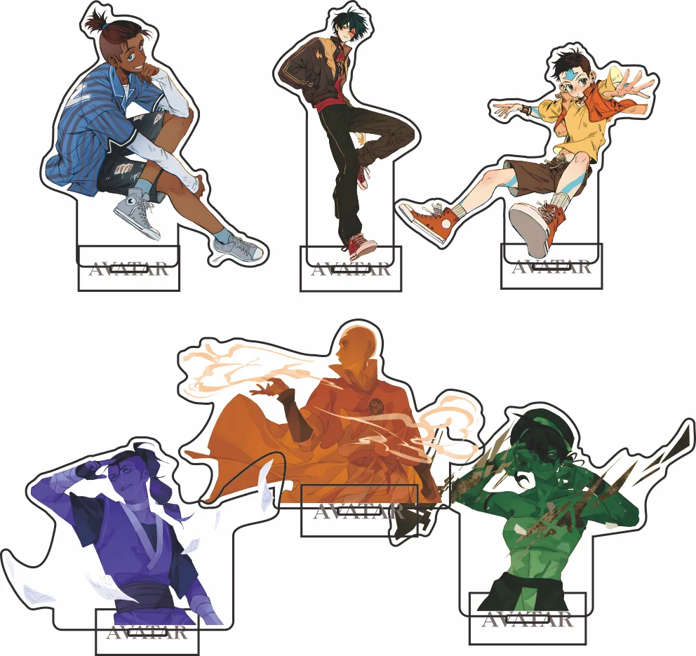 the Last Airbender TV Anime Acrylic Stand Pop-up Store Exclusive Key Chain Holder Home Desk Decor for Fans
