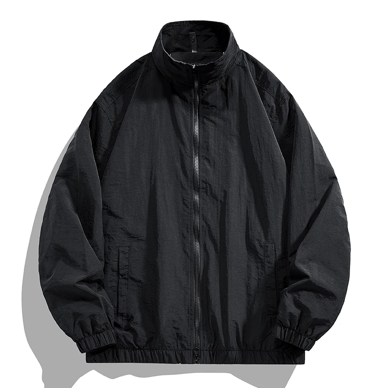 メンズアウトドアフィッシングカジュアルuv耐性ジャケット軽量通気性ファッショナブル多用途ソリッドカラー日焼け止め服