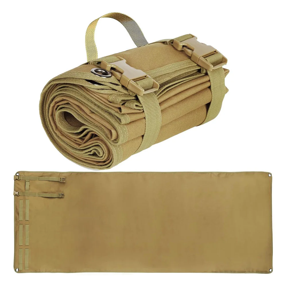 

Outdoor single folding single soldier moisture-proof mat shooting mat outdoor camping mat portable lunch break mat 193m*74cm