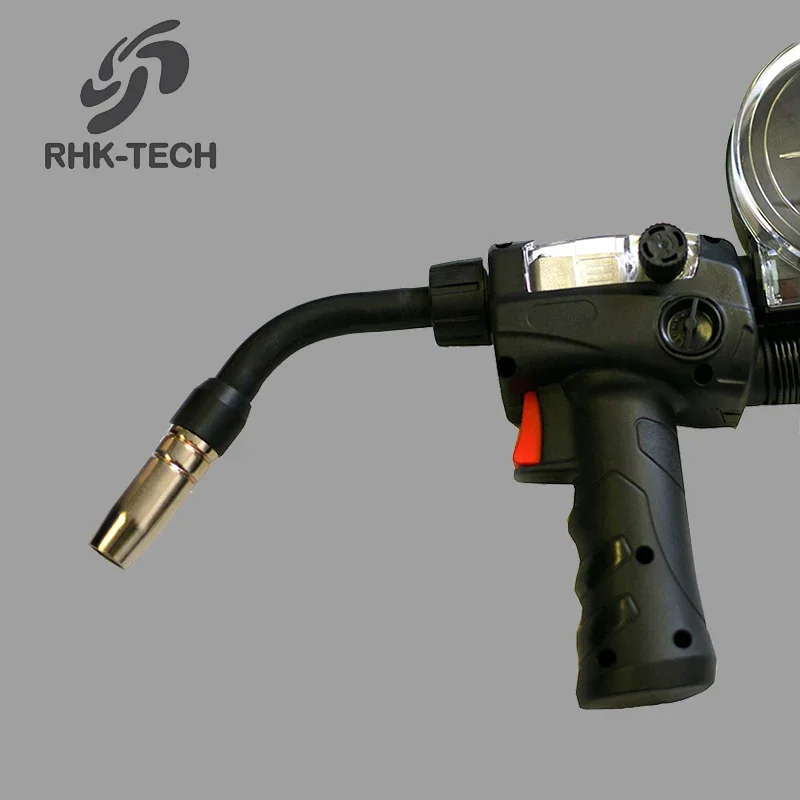 RHK LB250 Factory Euro Connector 200Amp Gas Cooled Mig Mag Wire Drawing Welding Torch Spool Gun with Adjustable Swanneck