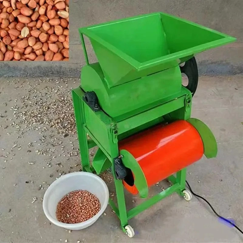 

High Efficiency Groundnut Castor Seed Dehuller Farm Use Portable Peanut Husk Removing Machine