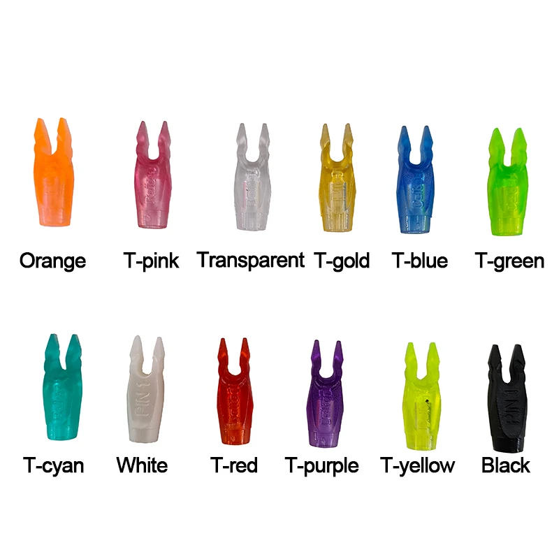 50pcs High Quality Plastic Arrow Pin Nocks Size S/L/H For ID 3.2/4.2/6.2mm Arrow Shaft Compound Recurve Bow Hunting Shooting