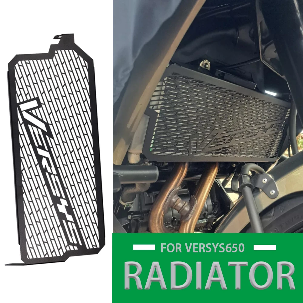 

Radiator Guard 2024 Motorcycle Accessories Tank Grille Protector Mesh Cover For KAWASAKI Versys650 Versys 650 2015-2024