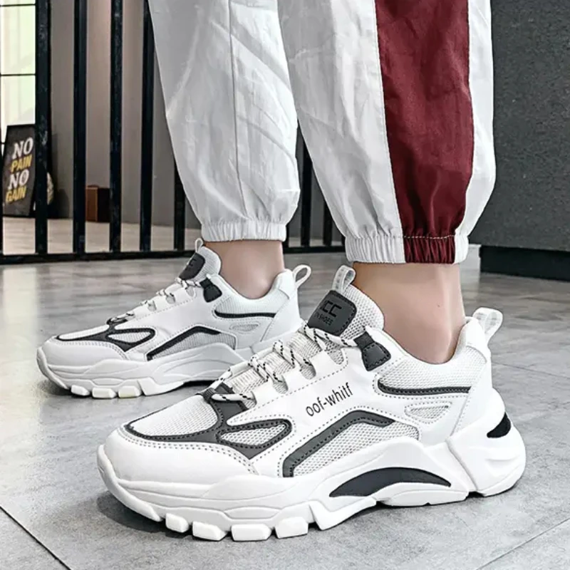 

Мужские дышащие кроссовки из сетчатого материала для весны и осени, спортивная обувь, кроссовки в стиле «папины кроссовки», беговые кроссовки, модные кроссовки.